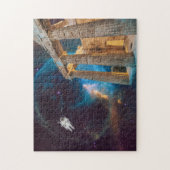 Parthenon Acropolis Griechenland trifft Raumfahrt Puzzle (Vertikal)