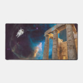 Parthenon Acropolis Griechenland trifft Raumfahrt Schreibtischunterlage (Vorderseite)