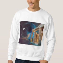 Parthenon Acropolis Griechenland trifft Raumfahrt Sweatshirt