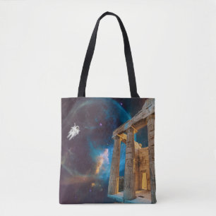 Parthenon Acropolis Griechenland trifft Raumfahrt Tasche
