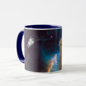 Parthenon Acropolis Griechenland trifft Raumfahrt Tasse (Vorderseite Links)