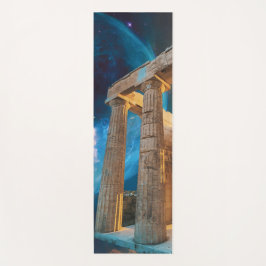 Parthenon Acropolis Griechenland trifft Raumfahrt Yogamatte