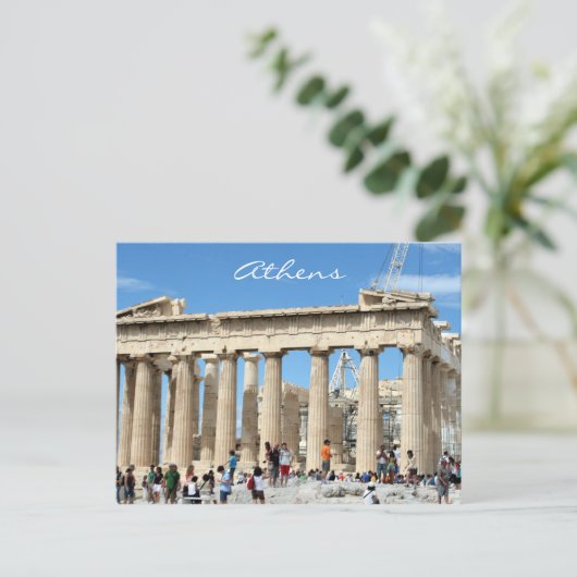 Parthenon Acropolis Postkarte (Stehend Vorderseite)