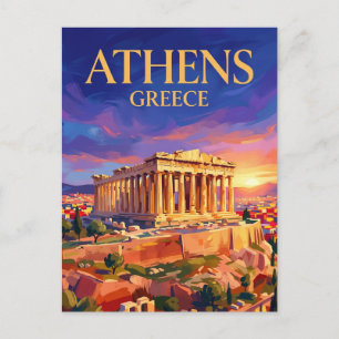 Parthenon (Akropolis) Griechenland Postkarte