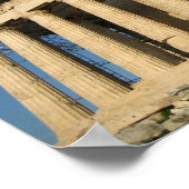 Parthenon Akropolis in Athen Poster (Ecke)