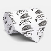 Parthenon - Athen - Grieche (Schwarzes) Krawatte (Gerollt)