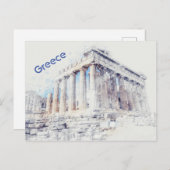 Parthenon Athen, Griechenland Postkarte (Vorne/Hinten)