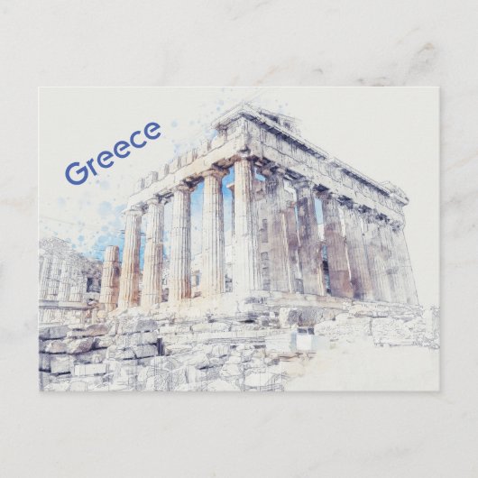 Parthenon Athen, Griechenland Postkarte (Vorderseite)