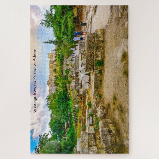 Parthenon Athen. Jigsaw Puzzle (Vertikal)