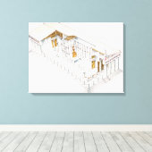 Parthenon Athens Leinwanddruck (Insitu (Holzboden))