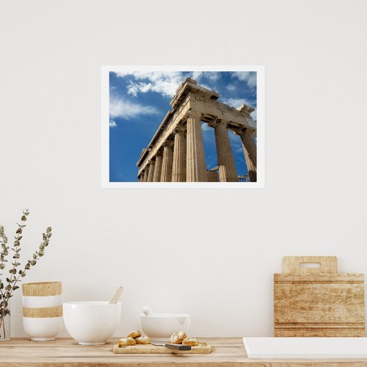 Parthenon blau poster (Küche)