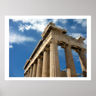 Parthenon blau poster