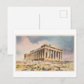 Parthenon in Akropolis, Athen, Griechenland, Vinta Postkarte (Vorne/Hinten)