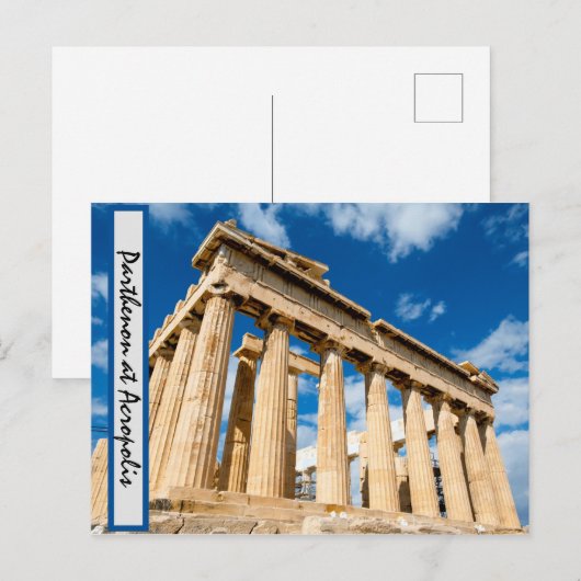 Parthenon in Akropolis Postkarte (Vorne/Hinten)