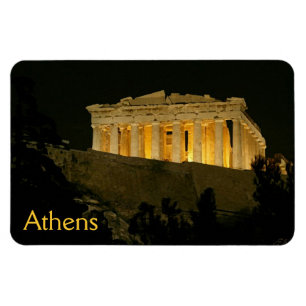 Parthenon in der Nacht Magnet