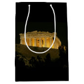 Parthenon in der Nacht Mittlere Geschenktüte (Vorderseite)