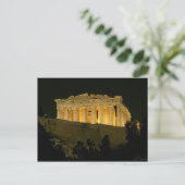 Parthenon in der Nacht Postkarte (Stehend Vorderseite)