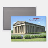 Parthenon Nashville, tennessee postcard Magnet (Vorderseite/Rückseite)