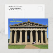Parthenon Nashville, tennessee postcard Postkarte (Vorne/Hinten)