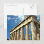 Parthenon Postkarte (Vorne/Hinten)