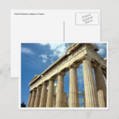 Parthenon Postkarte (Vorne/Hinten)
