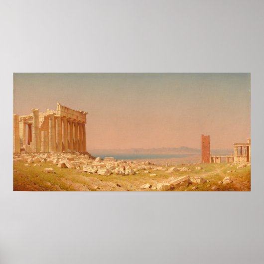 Parthenon Ruins - Sanford Gifford Fine Art Poster (Vorne)
