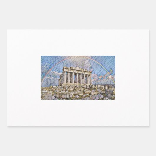 Parthenon von Mirsat Karabel Geschenkpapier Set (Vorderseite 2)