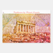 Parthenon von Mirsat Karabel Wrapping Paper Sheets Geschenkpapier Set (Vorderseite 3)