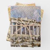 Parthenon von Mirsat Karabel Wrapping Paper Sheets Geschenkpapier Set (Beispiel)