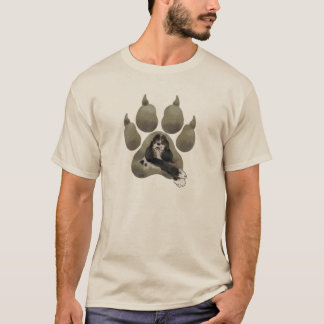 Parti Cockerspaniel-Tatzen-Druck T-Shirt