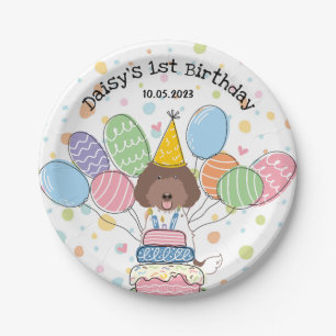 Parti Labradoodle Hund Geburtstagsparty Paper Tell Pappteller