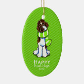 Parti Labradoodle Keramikornament (Rechts)