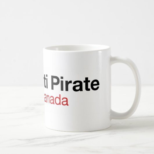 Parti Pirat DU Kanada Kaffeetasse (Rechts)