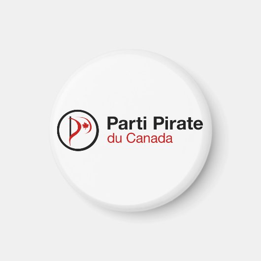 Parti Pirate du Canada Magnet (Vorne)