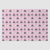 Parti Poodle Tissue Paper in Pink Seidenpapier (Vorderseite)