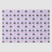 Parti Poodle Tissue Paper in Purple Seidenpapier (Vorderseite)