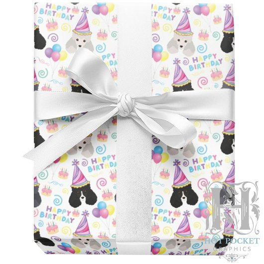 Parti Pudel Geschenkpapier