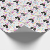 Parti Pudel Geschenkpapier (Ecke)