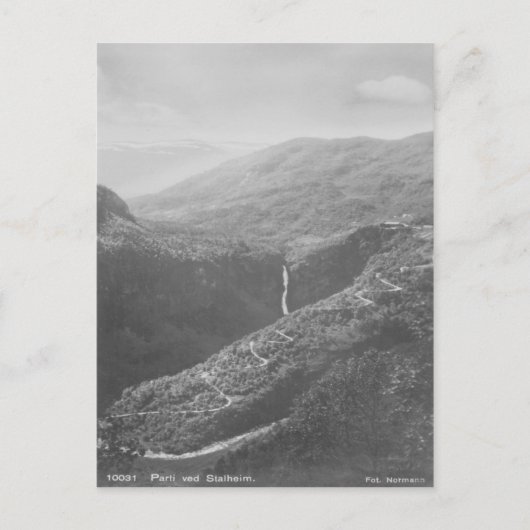 Parti Ved Stalheim Vintag Postkarte (Vorderseite)