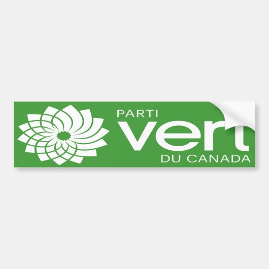 Parti Vert DU Kanada Logo Autoaufkleber (Vorne)