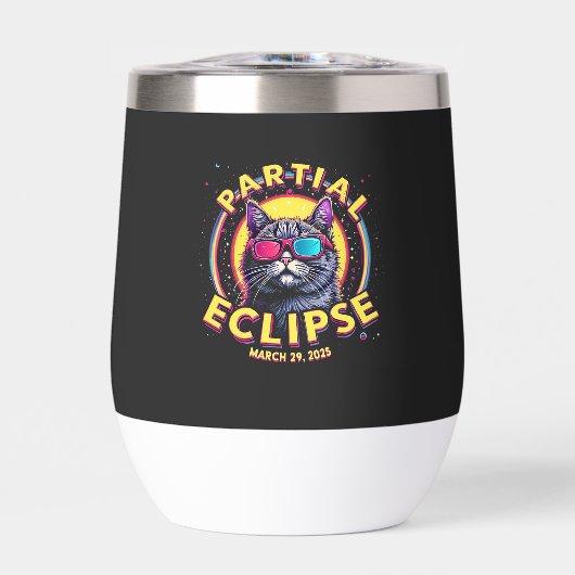 Partial Eclipse 2025 Cat Astronomie KItten Lovers (Vorderseite)