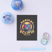 Partial Eclipse 2025 Cat Astronomie KItten Lovers Flyer (Einzeln)