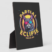 Partial Eclipse 2025 Cat Astronomie KItten Lovers Fotoplatte (Seite)