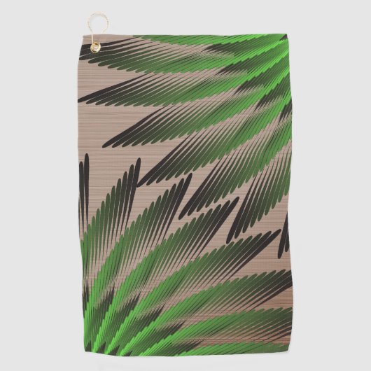 Partial Green Ferns Golfhandtuch (Vorderseite)