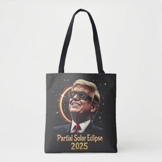 Partial Solar Eclipse 2025 Astronomie Trump Tasche (Vorderseite)