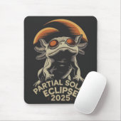 Partial Solar Eclipse 2025 Axolotl Ammph Mousepad (Mit Mouse)
