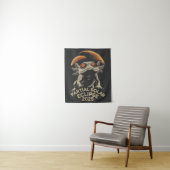 Partial Solar Eclipse 2025 Axolotl Ammph Wandteppich (Beispiel)