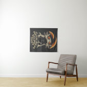 Partial Solar Eclipse 2025 Axolotl Ammph Wandteppich (Beispiel (Horizontal))