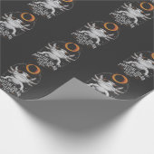 Partial Solar Eclipse 2025 Axolotl Amphibian Geschenkpapier (Ecke)