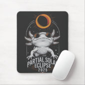 Partial Solar Eclipse 2025 Axolotl Amphibian Mousepad (Mit Mouse)
